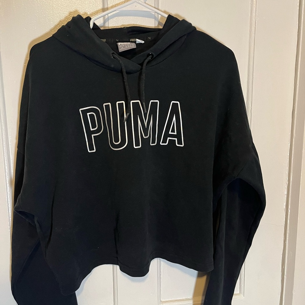PUMA Women's Black Hoodie Sweater